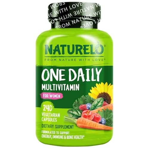 NATURELO One Daily Multivitamin for Women 240 Count | Plant-Based, Non-GMO, Gluten-Free thumbnail 1