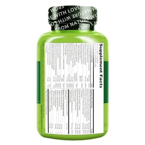 NATURELO One Daily Multivitamin for Women 240 Count | Plant-Based, Non-GMO, Gluten-Free thumbnail 8