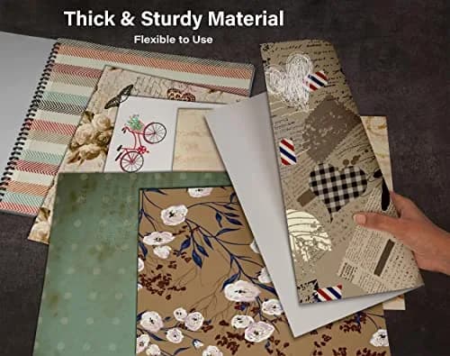 Inkdotpot Vintage Retro Theme Scrapbook Paper Pad 12x12 Inch (25 Sheets, 150 GSM) | Single-Sided Decorative Cardstock for Crafts thumbnail 8