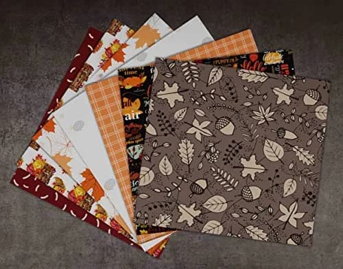 Inkdotpot 25 Sheets Autumn Fall Theme Texture Scrapbook Paper Pad 12x12 | Colorful Decorative Cardstock for DIY Crafts thumbnail 5