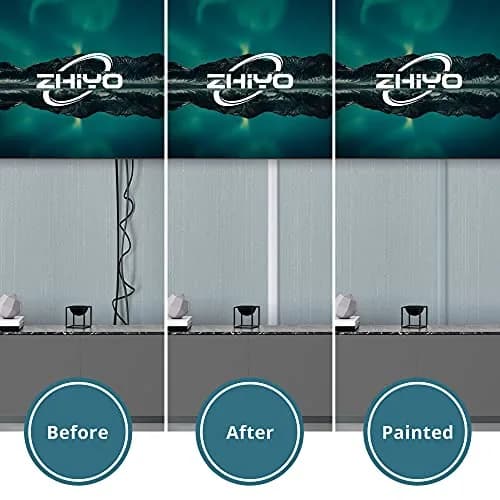 ZhiYo 73" Cord Covers for Wires on Wall, White Cord Hider, 0.95" W x 0.47" | Paintable Cable Raceway for Wall Mounted TV thumbnail 3