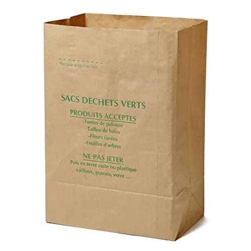 La cordeline Waste Bag 125L Pack of 10 | Water-Resistant Kraft Paper Yard Waste Bags thumbnail 1