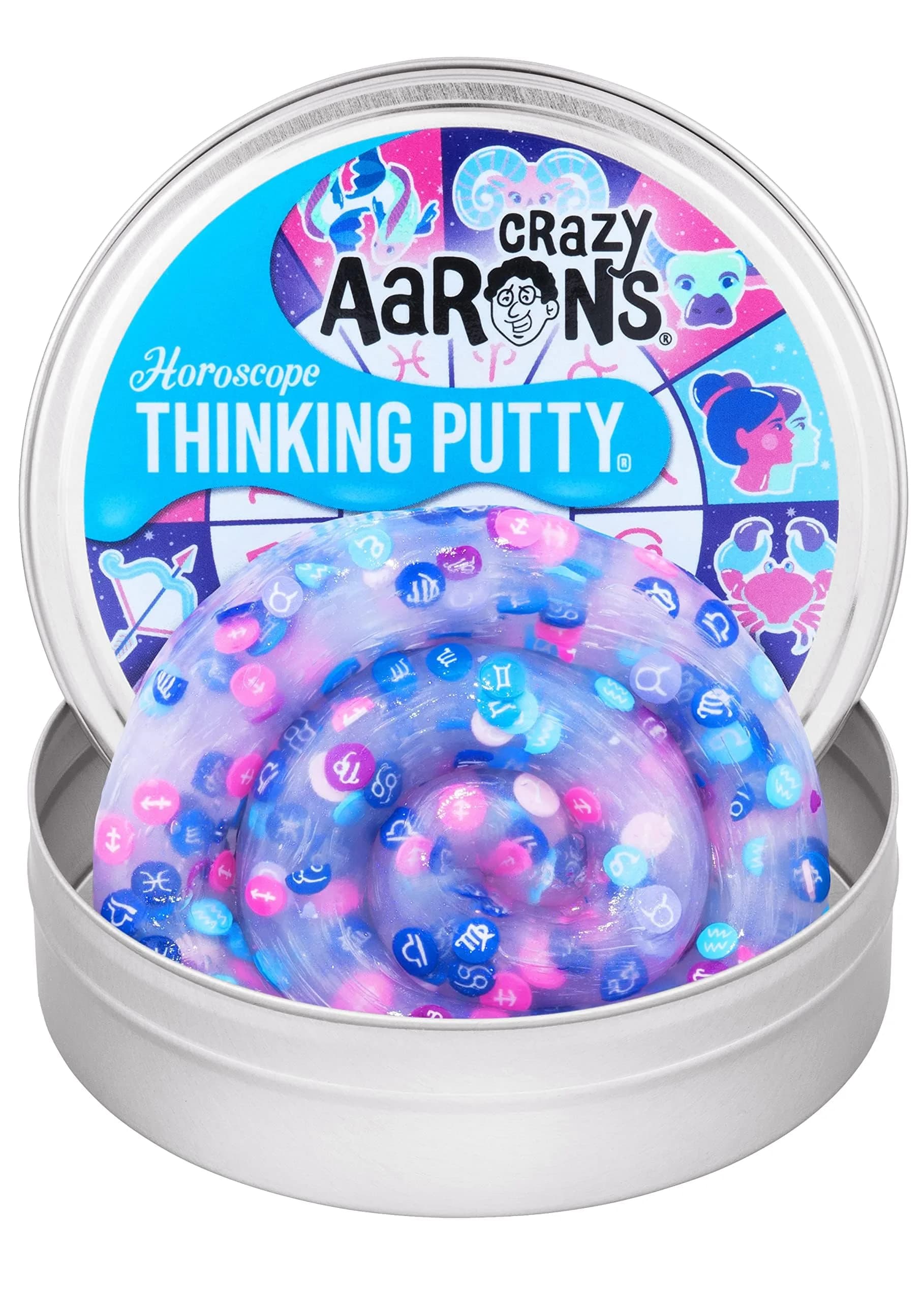 Crazy Aaron's Thinking Putty Horoscope 96ml (3.2 oz) | Non-Toxic & ASTM-Tested Sensory Toy