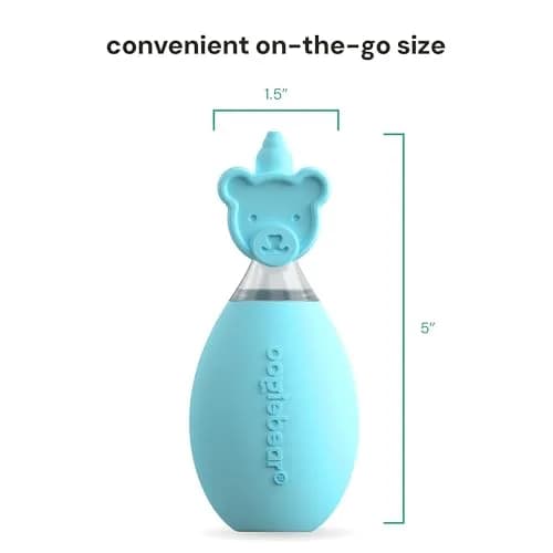 oogiebear Baby Nose Aspirator & Ear Syringe, Manual Strong-Suction, Blue | Gentle, Hygienic & Travel-Friendly thumbnail 9