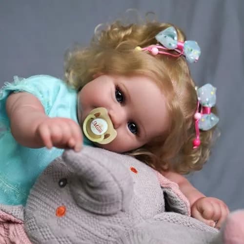 JIZHI 20 Inch Reborn Baby Doll with Accessories | Realistic Lifelike Doll for Ages 3+ thumbnail 4