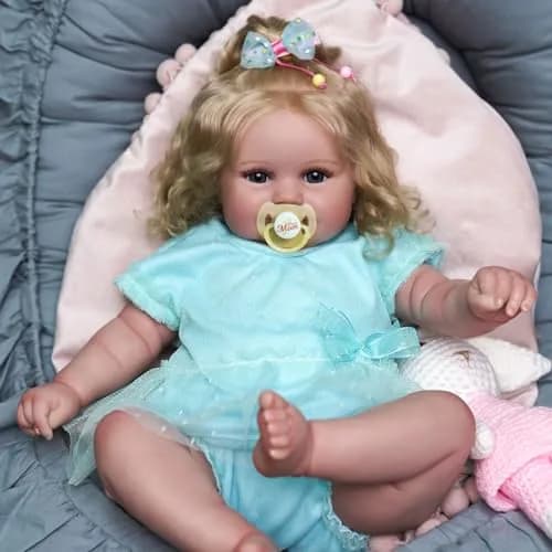 JIZHI 20 Inch Reborn Baby Doll with Accessories | Realistic Lifelike Doll for Ages 3+ thumbnail 6