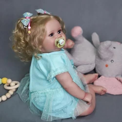 JIZHI 20 Inch Reborn Baby Doll with Accessories | Realistic Lifelike Doll for Ages 3+ thumbnail 7