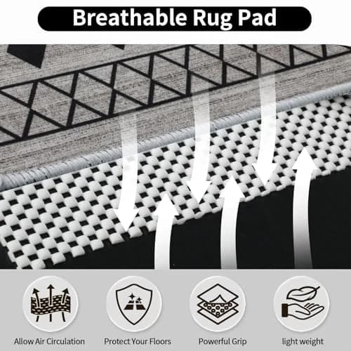 FestiCorp Non Slip Rug Pads 5x7 Ft | Heavy Duty Anti-Slip Rug Grip for Hardwood & Tiles thumbnail 2