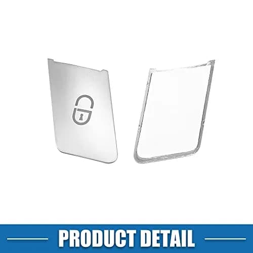 A ABSOPRO Silver Tone Door Lock Unlock Button Sticker Trim Cover Set for Benz A Class 13-17 (12 Pcs) thumbnail 6
