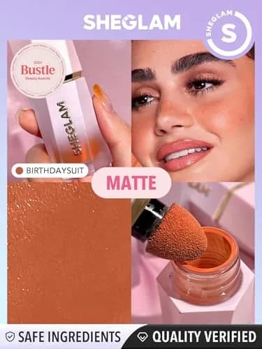 SHEGLAM Liquid Blush for Cheeks Matte Finish 0.18 Fl Oz | Long Wear, Hydrating, Cruelty-Free thumbnail 7