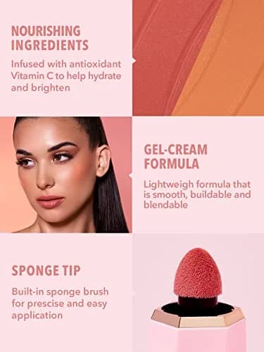 SHEGLAM Color Bloom Dayglow Liquid Blush 0.18 Fl Oz | Waterproof, Long-Wearing, Vitamin C Enriched thumbnail 4