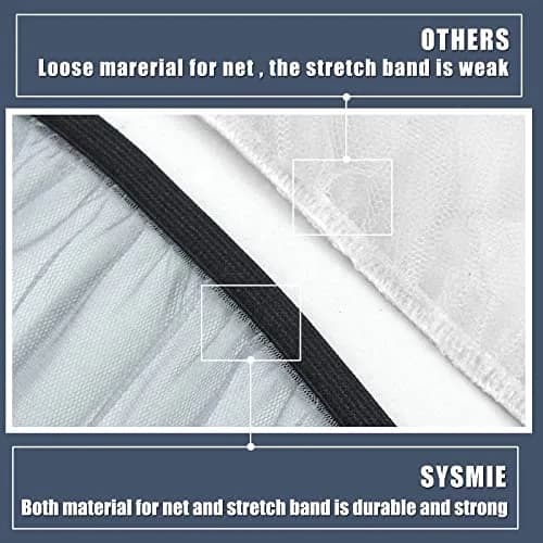 Sysmie Baby Mosquito Net for Infant Car Seat and Doona Stroller, Gray 28x28 Inch | Breathable Mesh for Travel thumbnail 5