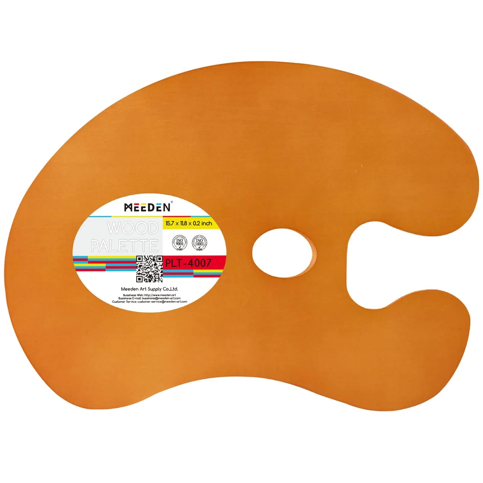 MEEDEN Wood Paint Palette: Artist Wooden Painting Palette | Large 15.2"x10.5" for Oil & Acrylic - main product image