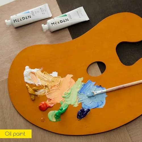MEEDEN Wood Paint Palette: Artist Wooden Painting Palette | Large 15.2"x10.5" for Oil & Acrylic thumbnail 6