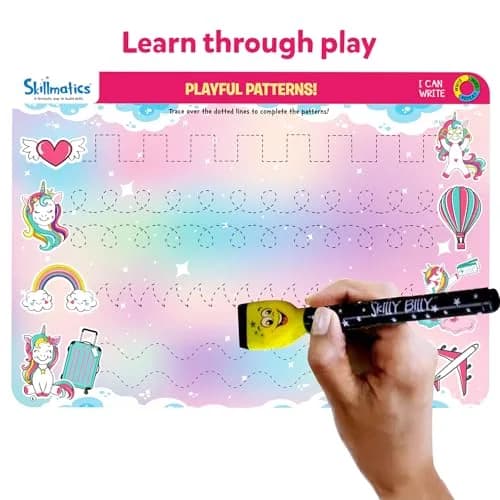 Skillmatics I Can Write Unicorn Edition Learning Activity for Preschoolers | 6 Activity Mats thumbnail 4