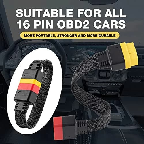 LAUNCH OBD2 Extension Cable 36cm (1.2FT) | Bendable 16-Pin Male to Female Cord thumbnail 4