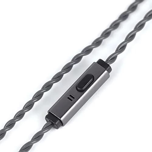 Linsoul Tripowin Grace Silver-Plated OFC Earphone Cable w/Mic | 1.25M, 3.5mm Plug, Microphone, Silver-Plated OFC thumbnail 1