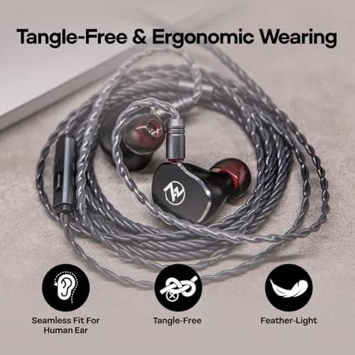 Linsoul Tripowin Grace Silver-Plated OFC Earphone Cable w/Mic | 1.25M, 3.5mm Plug, 0.78mm 2Pin, Microphone, Silver-Plated OFC, Soft Braided thumbnail 5