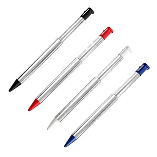 Xahpower 3DS Stylus Pen, Metal Retractable Set, 4 Colors | Precise Control for Nintendo 3DS thumbnail 1