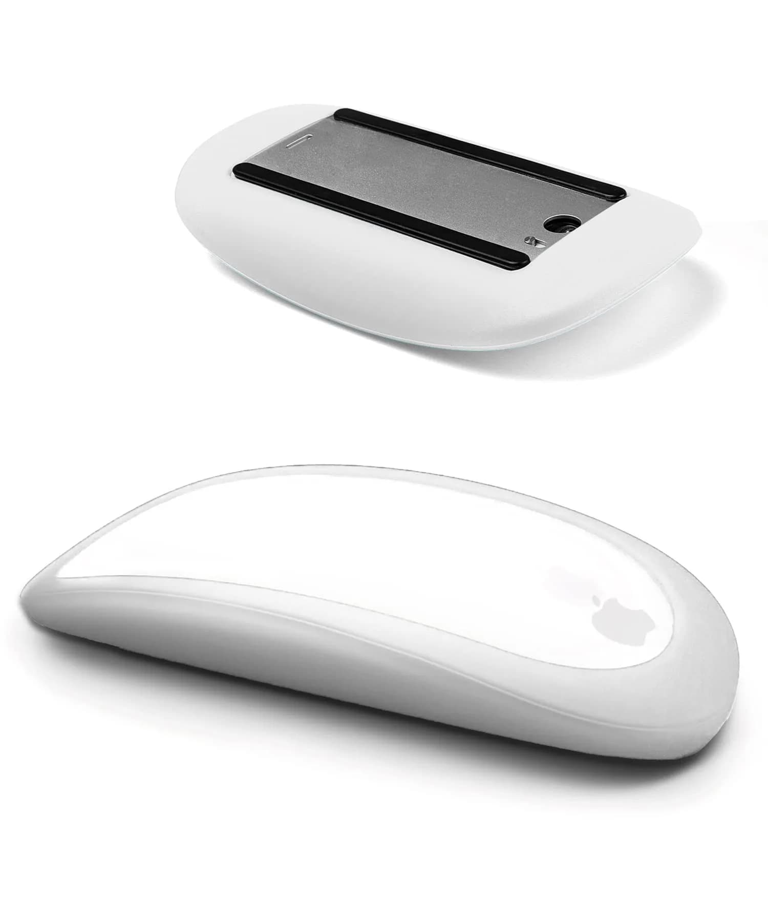 IRAINSUN Magic Mouse Silicone Case Cover for Apple Magic Mouse 1 & 2, White | Soft Ultra-Thin Silicone Skin — 1-White