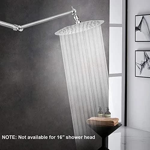 NearMoon Adjustable Shower Arm 11 Inch Brushed Nickel | Universal Connection, Anti-Leak, Easy Install thumbnail 7
