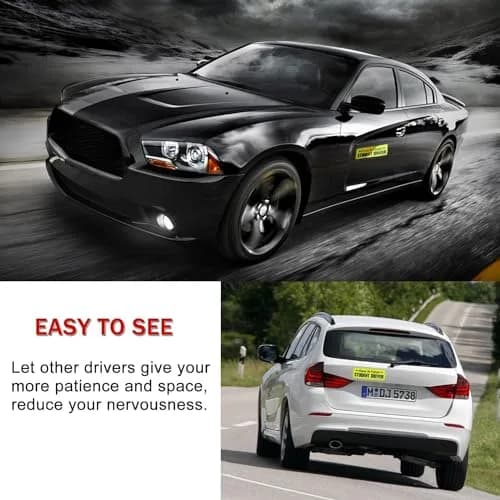 SINGARO Student Driver Magnet - Please Be Patient, Magnetic Sign, 3Pcs Reflective Novice Sticker, Removable Exterior Car Accessories thumbnail 5