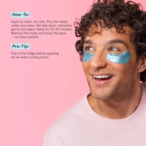 grace & stella Award Winning Under Eye Mask 24 Pairs, Blue | Vegan & Paraben-Free Gel Eye Patches for Dark Circles & Puffy Eyes thumbnail 8
