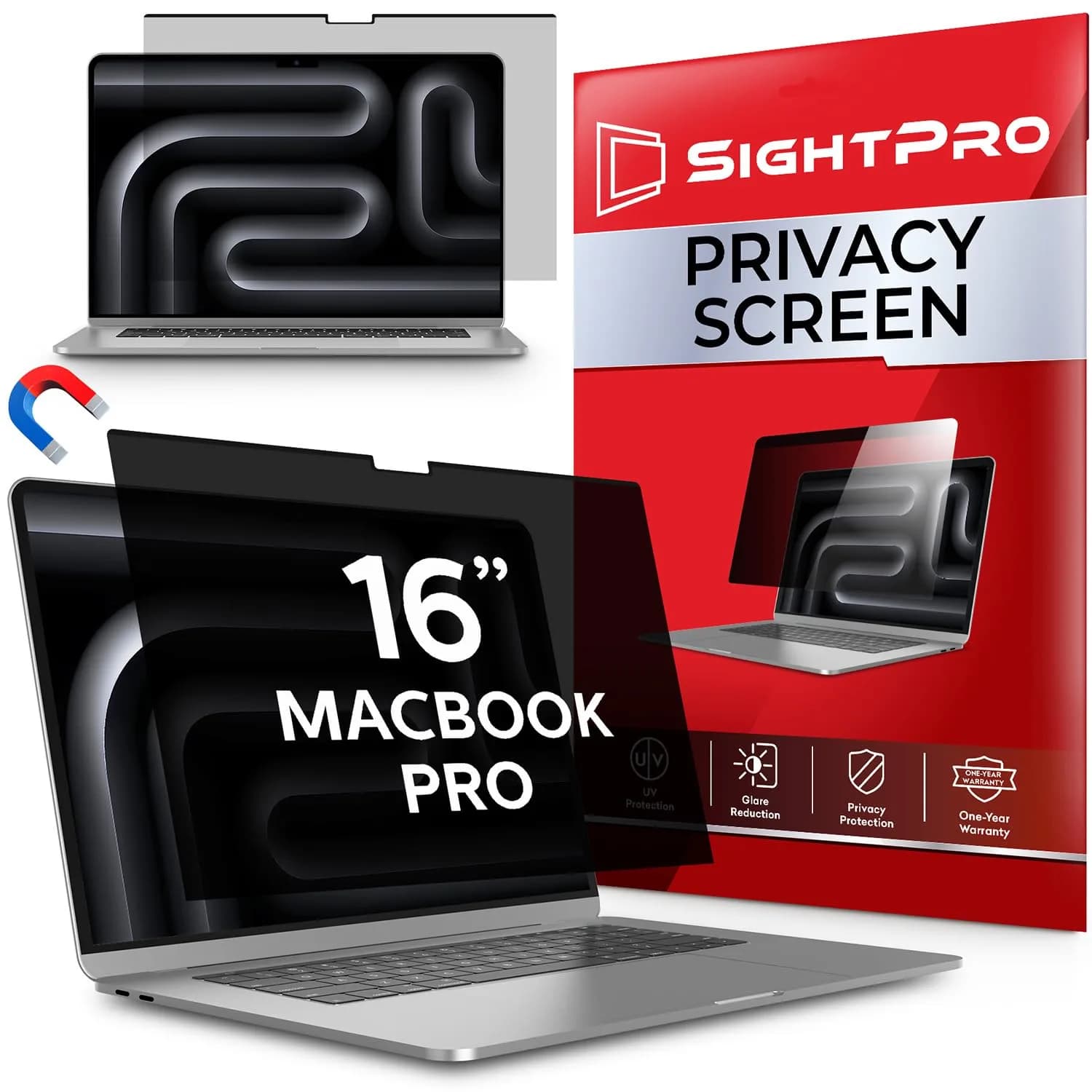SightPro Magnetic Privacy Screen for MacBook Pro 16 Inch (2021-2026) | Protects Screen & Ensures Privacy