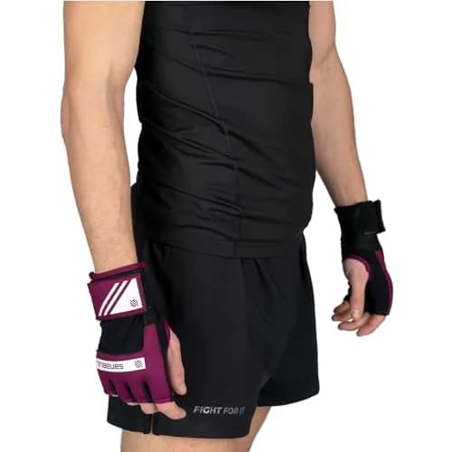 Sanabul Gel Boxing Hand Wraps for Men & Women Purple/White | Superior Knuckle & Wrist Support thumbnail 8