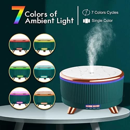 Jpord 500ml Cool Mist Aroma Diffuser with Remote & 7-Color LED | Covers Up to 380 sq ft thumbnail 3