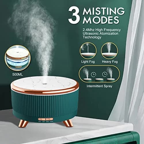 Jpord 500ml Cool Mist Aroma Diffuser with Remote & 7-Color LED | Covers Up to 380 sq ft thumbnail 4