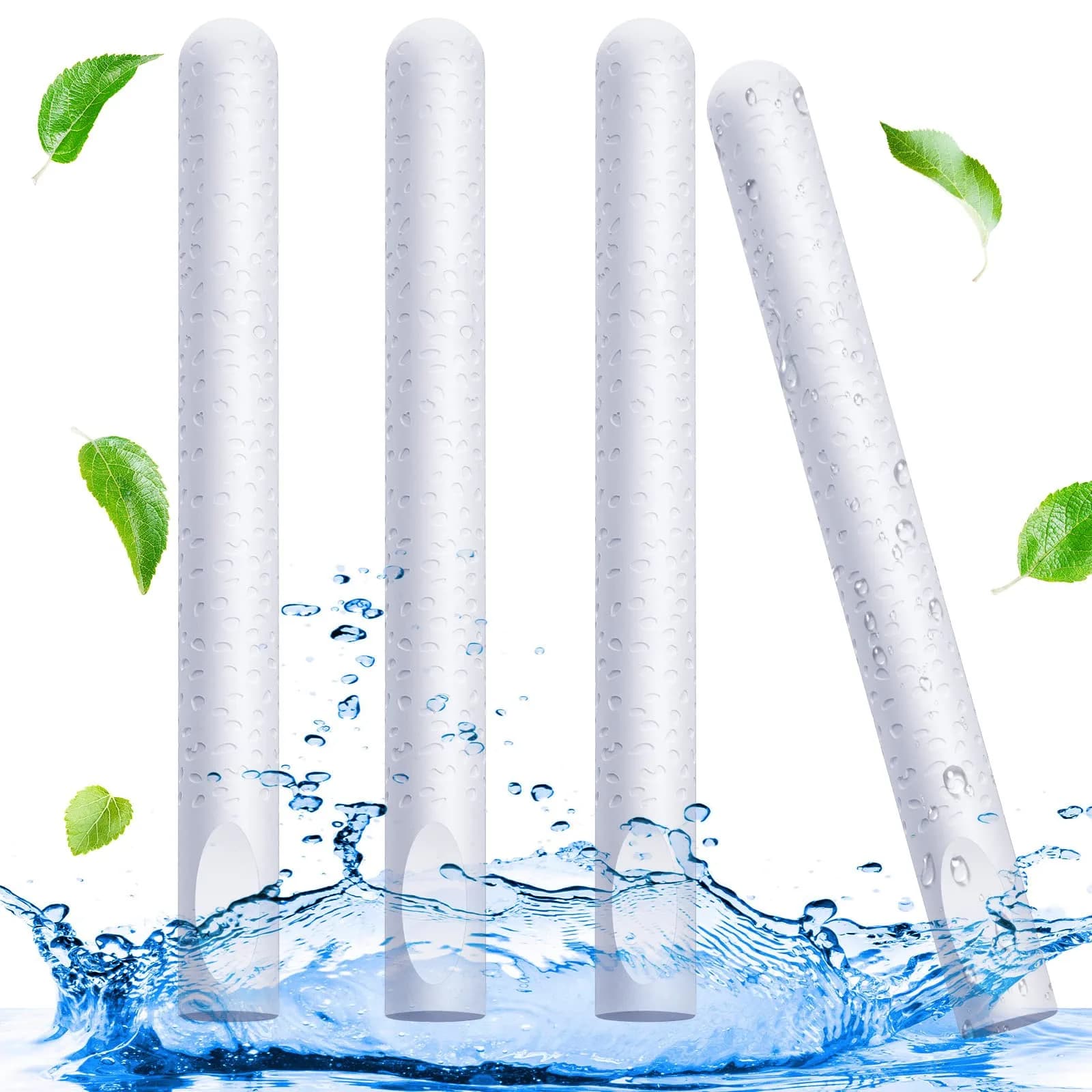 Linyuthia Diatomite Drying Sticks 16cm (6.3 Inch) | 4 Pcs White Dot Style — 5.7 x 0.5 Inch / Basic Style