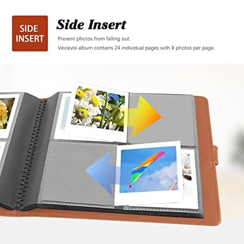 Rekeen Photo Album for Instax Square Photos 288 Pockets | Large Capacity, Brown thumbnail 7