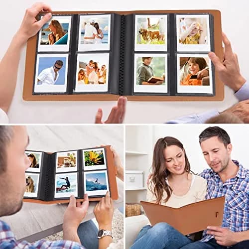 Rekeen Photo Album for Instax Square Photos 288 Pockets | Large Capacity, Brown thumbnail 2