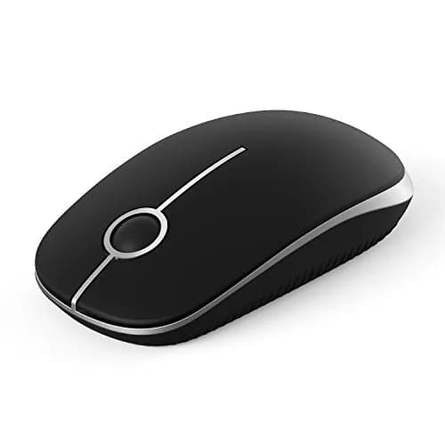 Unipows Wireless Mouse-2.4G Slim Portable Computer Mouse, Black Silver | Quiet Click & High DPI thumbnail 1