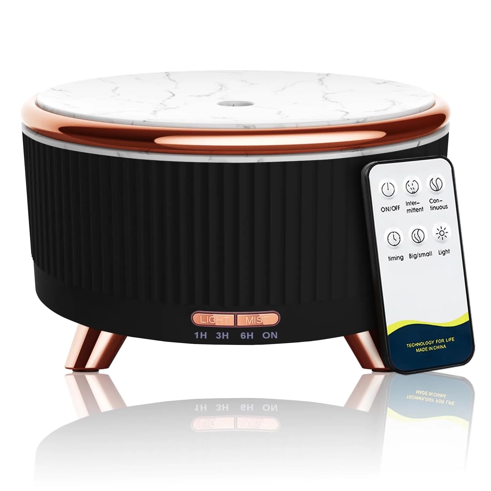 Jpord Aroma Diffuser 500ml | Ultrasonic Mist, 4 Modes, Whisper-Quiet, Remote & 7-Color LED - main product image