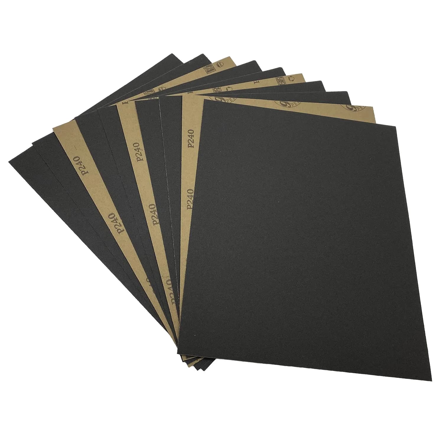 AutKerige 80 Grit Wet Dry Sandpaper Sheets 9x11 Inch (10-Pack) | Silicon Carbide for Wet/Dry Sanding — Grit 240