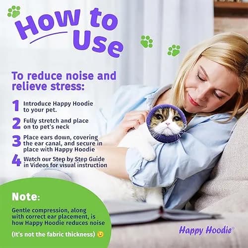 ZONI PETS Happy Hoodie The Original Dog & Cat Calming Band for Noise & Anxiety Relief | Stress-Reducing, Gentle Compression thumbnail 6