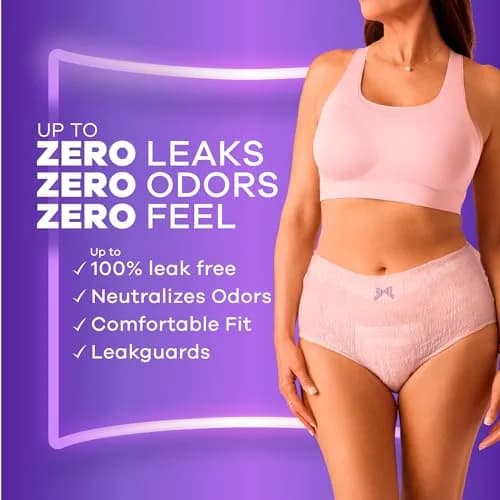 Always Discreet Incontinence Underwear for Women Maximum Absorbency S/M 42 Count | Disposable Protection thumbnail 3