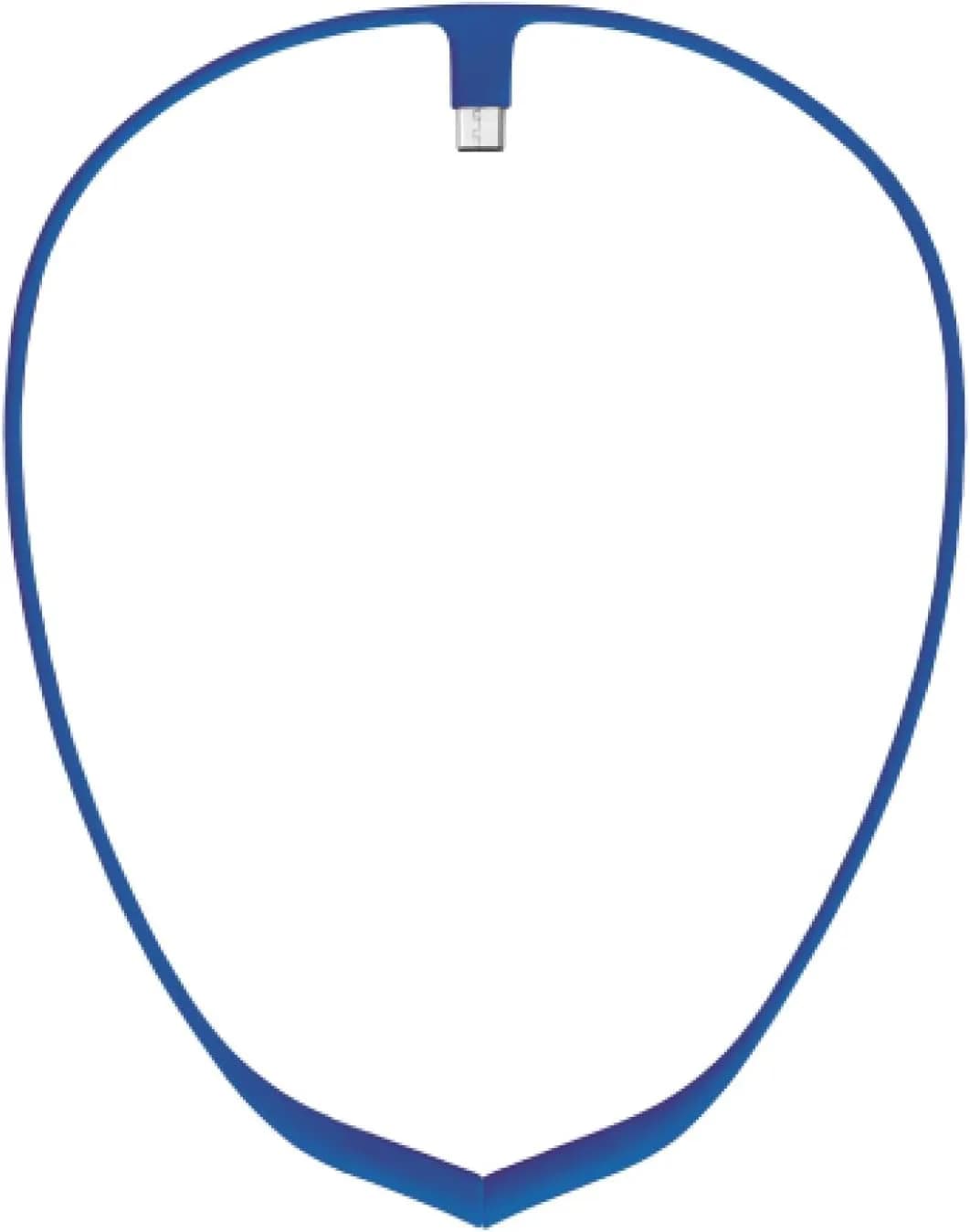 Upright GO Magnetic Necklace for GO S and GO 2 Posture Trainer (White) | Silicone, Adhesive-Free — Navy Blue