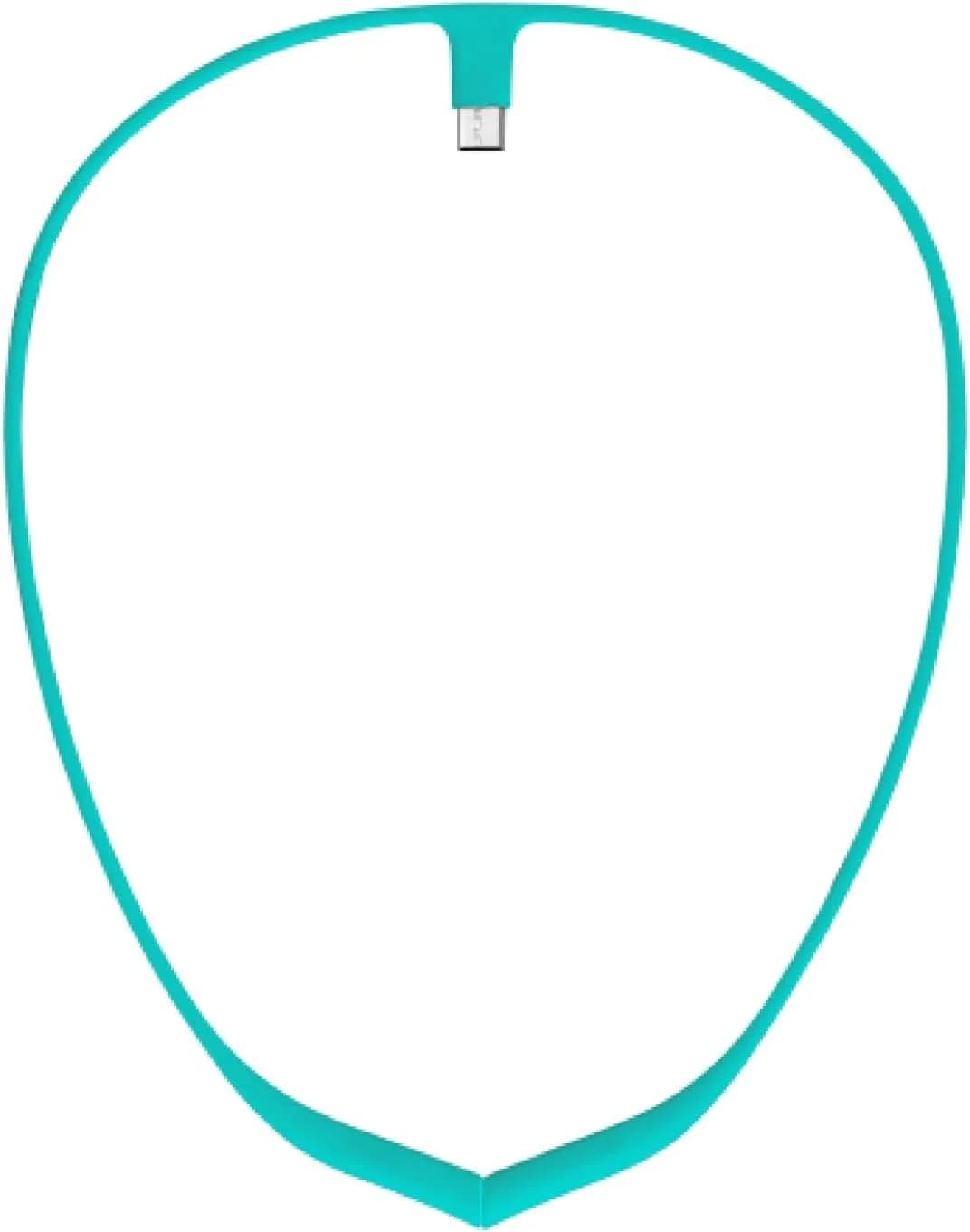 Upright GO Magnetic Necklace for GO S and GO 2 Posture Trainer (White) | Silicone, Adhesive-Free — Turquoise