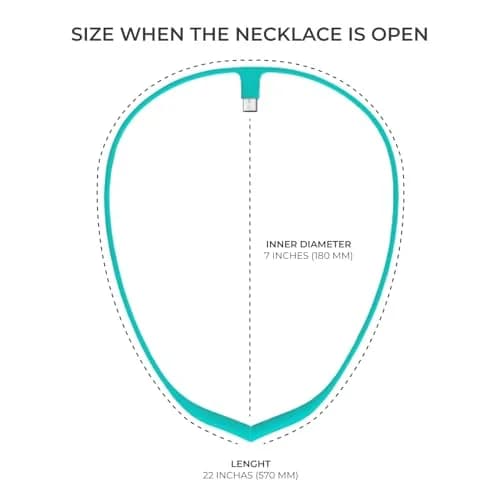 Upright GO Magnetic Necklace (Turquoise) for GO S and GO 2 Posture Trainer | Adhesive-Free All-Day Wear thumbnail 6