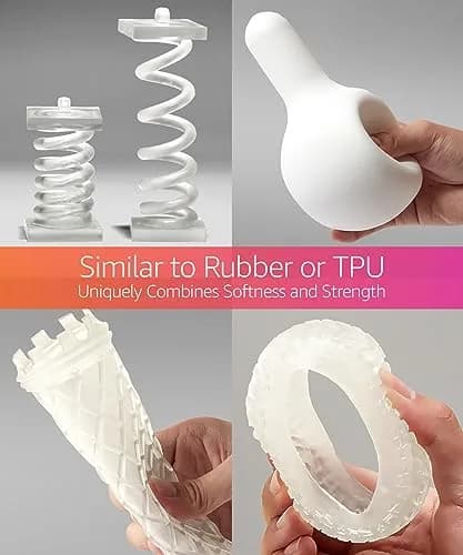 3DMaterials SuperFlex Flexible Rubber Resin 5000g (11 lb) | ISO 10993-5 Tested for 3D Printing thumbnail 4