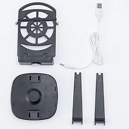 Xiaokeis Portable Electronic Device Stand Support for Dual Phones | Silent Step Counter & Holder, Black thumbnail 4