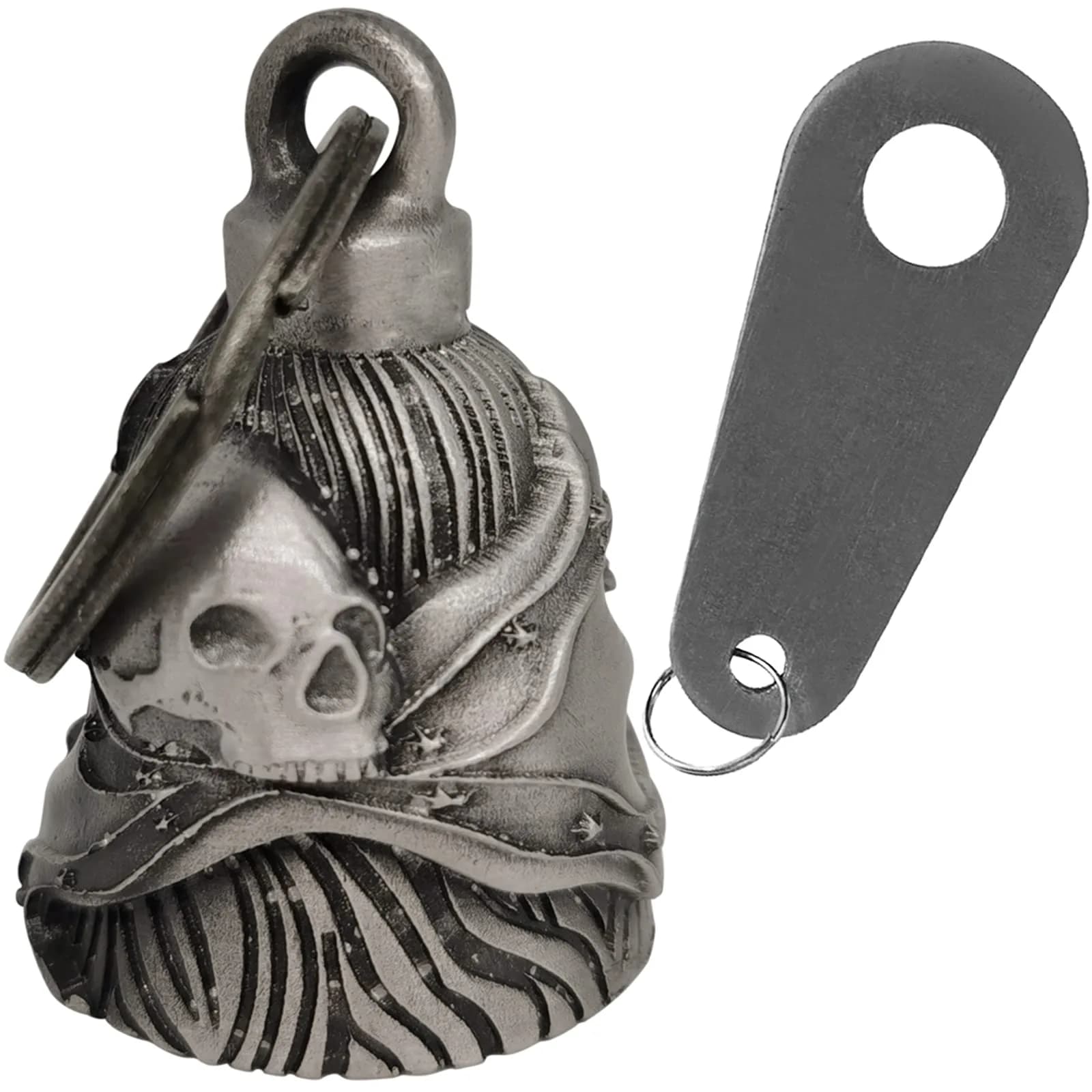 Dream Apparel Guardian Angel Motorcycle Bell | Zinc Alloy, 2.9cm (1.18") Diameter