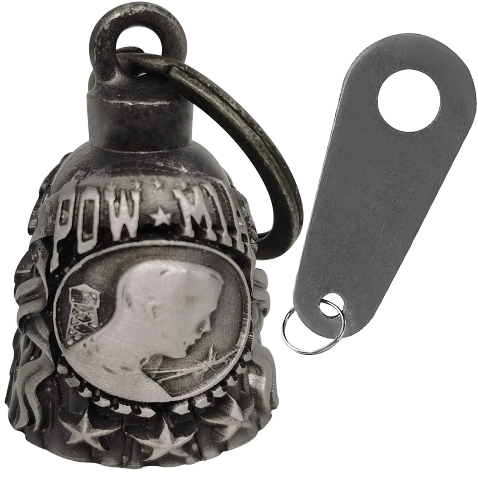 Dream Apparel Guardian Angel Motorcycle Bell | Drive Away Gremlin, Biker Bell for Men Women Rider Riding, Good Luck Gift
