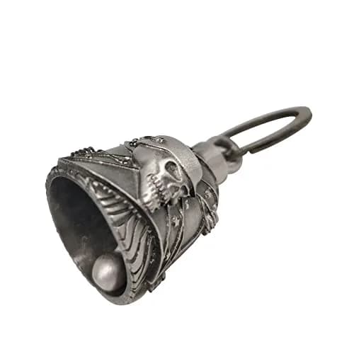 Dream Apparel Flag & Skull Guardian Angel Motorcycle Bell - Ride with Protection thumbnail 3