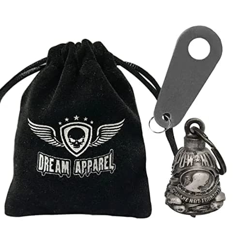Dream Apparel Guardian Angel Motorcycle Bell - 'You Are Not Forgotten' Design thumbnail 2
