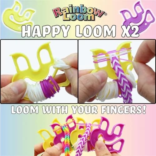 Rainbow Loom Treasure Box Pastel Edition - 8,000 Rubber Bands & 2 Happy Looms | Art Craft Kit for Ages 7+ thumbnail 9