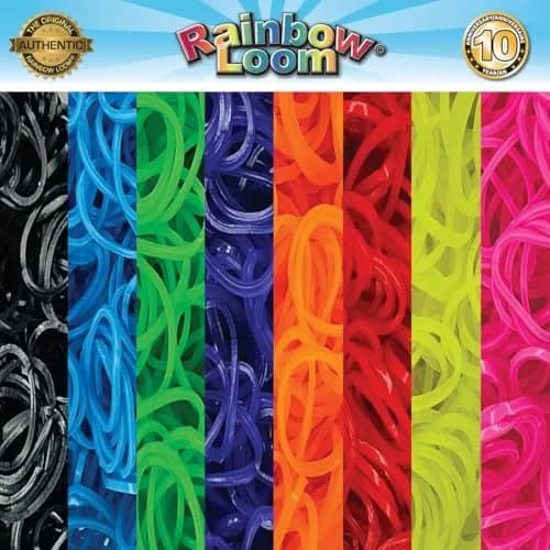 Rainbow Loom Treasure Box Neon Edition - 8000 Neon Rubber Bands & 150 C-Clips | 355.6 cm (14 in) Width thumbnail 7